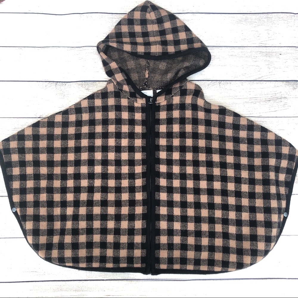 Baby Zara Knit Poncho with Hood Size 2/3